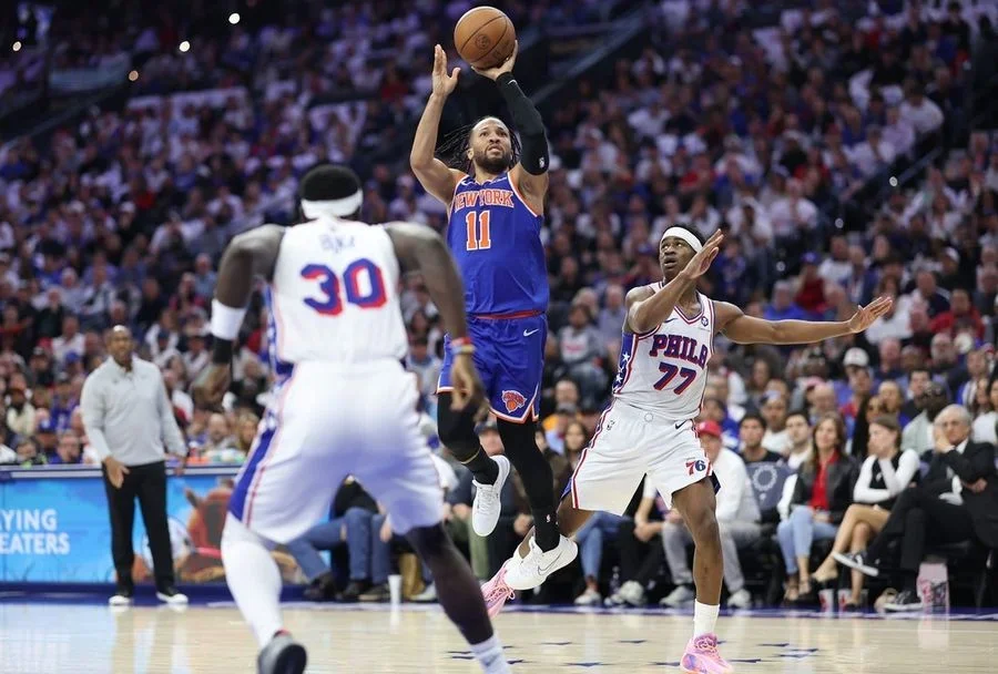 NBA: Playoffs-New York Knicks at Philadelphia 76ers